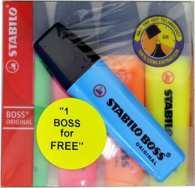 Stabilo Boss Original Textmarker 5mm Mehrfarbig 5Stück 0700/04