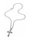 Police Men's Cross from Steel with Chain Urban