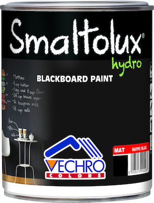 Vechro Smaltolux Hydro Blackboard Paint Liquid Craft Paint Black Blackboard for Wood 750ml