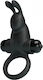 Pretty Love Vib Bunny Ring Vibrant Inel Cock Negru BI-210204