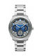 Breeze CitySpicer Watch Chronograph Battery with Silver Metal Bracelet