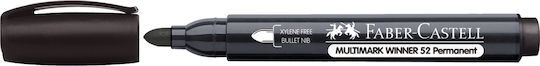 Faber-Castell Multimark Winner 52 Ανεξίτηλος Μαρκαδόρος Μαύρος 2.8mm