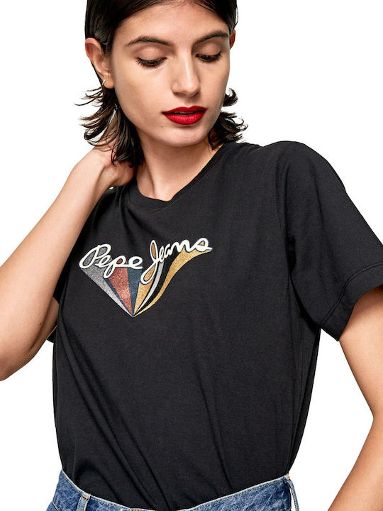 Pepe Jeans Brioni Γυναικείο T-shirt Μαύρο PL504438-999