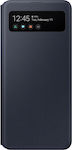 Samsung S-View Buchen Sie Synthetisches Leder Schwarz (Galaxy A41) EF-EA415PBEGEU