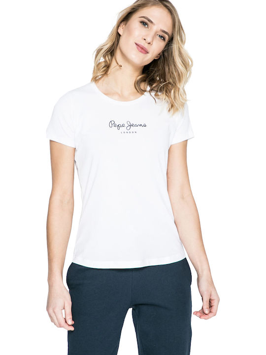 Pepe Jeans Virginia Bluza Damă Tricou Alb