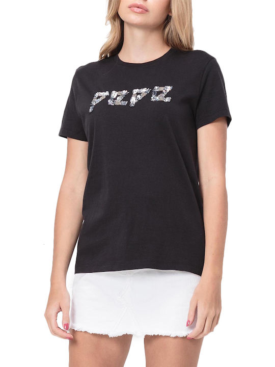 Pepe Jeans Flavia Damen T-shirt Schwarz