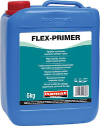 Isomat Flex-Primer Amorsă acrilică de apă de înaltă calitate Alb Potrivit pentru Zidărie 5kg