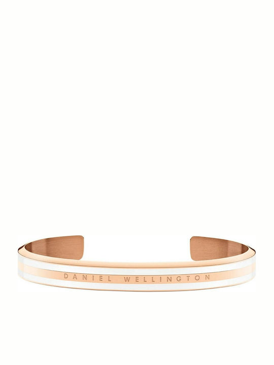 Daniel Wellington Classic Slim Medium Women's Bracelet Handcuffs from Stainless Steel Gold Plated 16.6cm