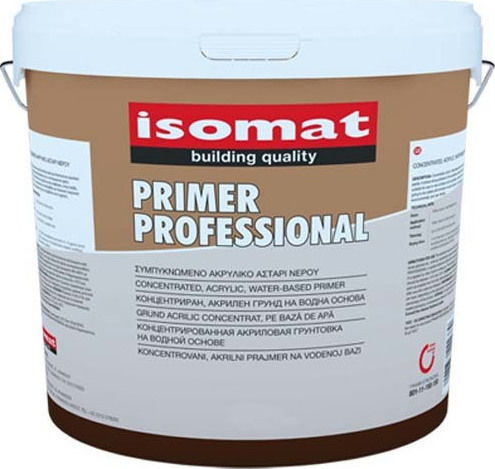 Isomat Primer Professional Primer Amorsă acrilică concentrată cu apă Alb Potrivit pentru Materiale de construcție / Zidărie 3lt