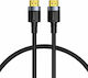 Baseus Cafule HDMI 2.0 Cable HDMI male - HDMI male 1m Black