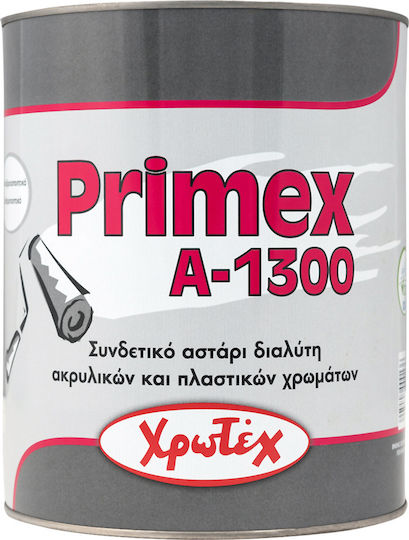 Χρωτέχ Primex A-1300 Αστάρι Διάφανο Κατάλληλο για Δομικά Υλικά / Τοιχοποιία 3.5lt