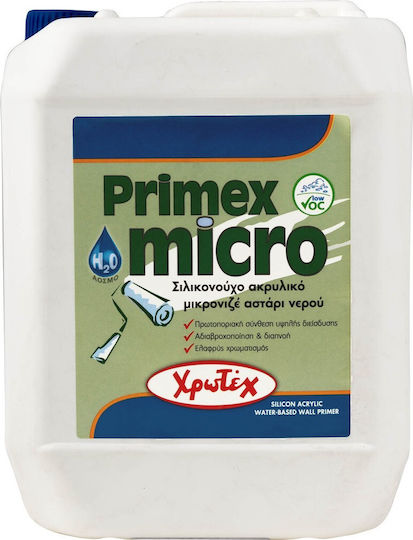 CHrotech Primex Micro Grundierung Silicon-Acryl-Grundierung mikronisiertes Wasser Leichtes Gelb Geeignet für Gemäuer 5Es