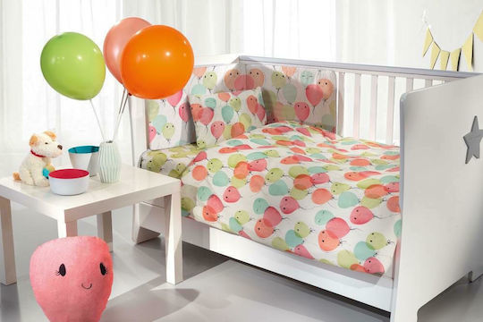 Guy Laroche Party Set Baby Bettlaken Für Krippe Baumwolle Bunt 115x170cm 3Stück