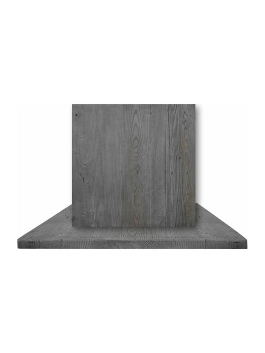 Woodwell Resin Square Table Surface made of Particleboard in Gray Color 70x70cm Ε005,20 2pcs