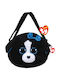 TY Boos Dog Παιδική Τσάντα Ώμου Μαύρη 10.2x2.5x20.3εκ.