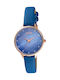 Loisir Mermaid Watch with Blue Leather Strap