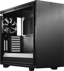 Fractal Design Define 7 Light Tempered Glass Gaming Midi Tower Computer Case with Window Panel Black