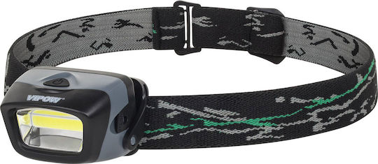 Vipow Lanternă Frontală LED cu Luminozitate Maximă 120lm Negru