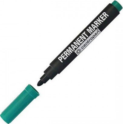 Centropen 8566 Permanent Marker 2.5mm Green 29505-05