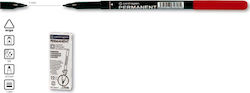 Centropen 2536 Permanent Marker Red