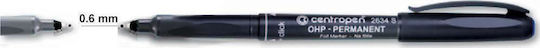 Centropen 2636 F Transparency Marker 0.6mm Black