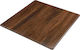 Woodwell Contract Sliq Square Table Surface made of Particleboard Walnut 60x60cm Ε106,41 1pcs
