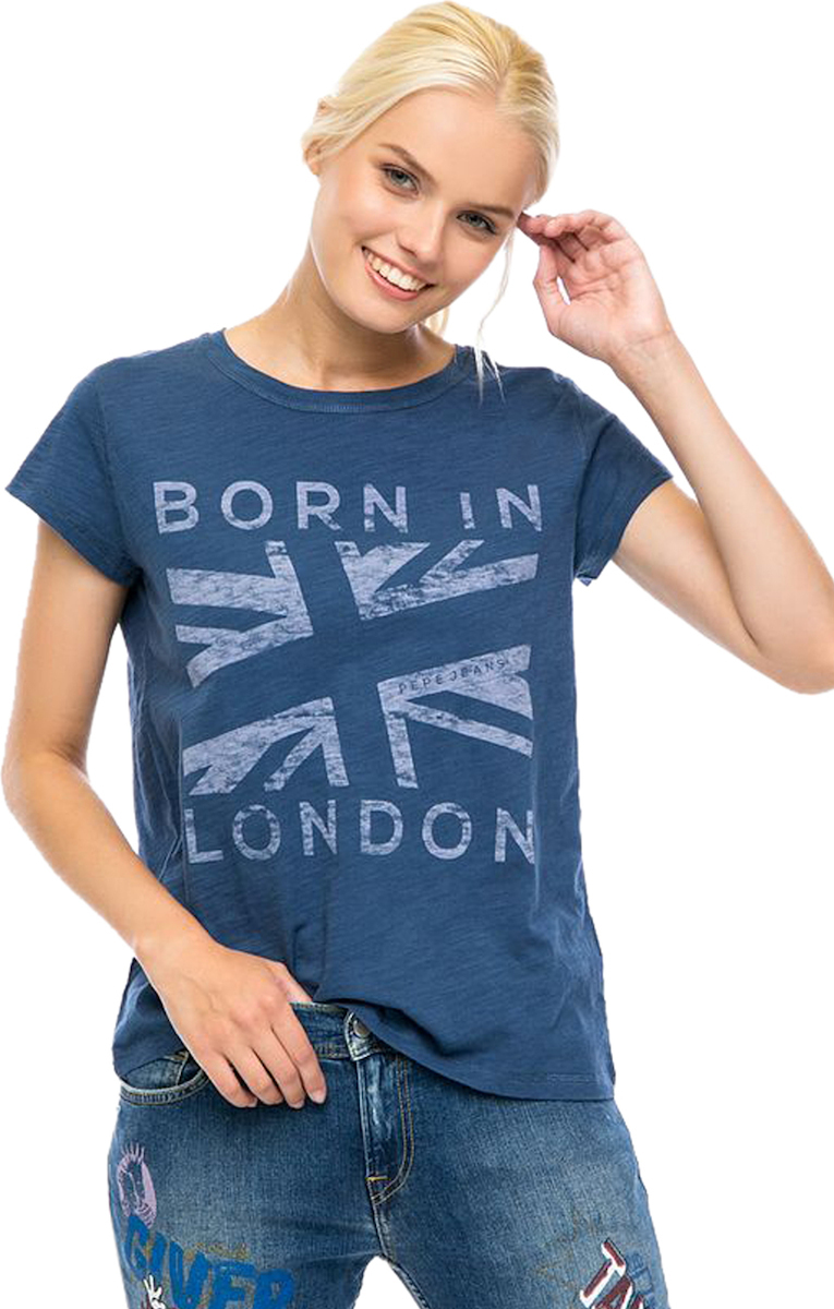 Pepe Jeans Sofia T shirt Navy PL502724 588 Skroutz.gr