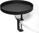 Espiel Rectangular Table Extension made of Metal in Black Color 20.5x23cm AST418 1pcs