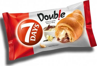 7days Croissant Double with Flavour Κακάο & Βανίλια 70gr 1pcs