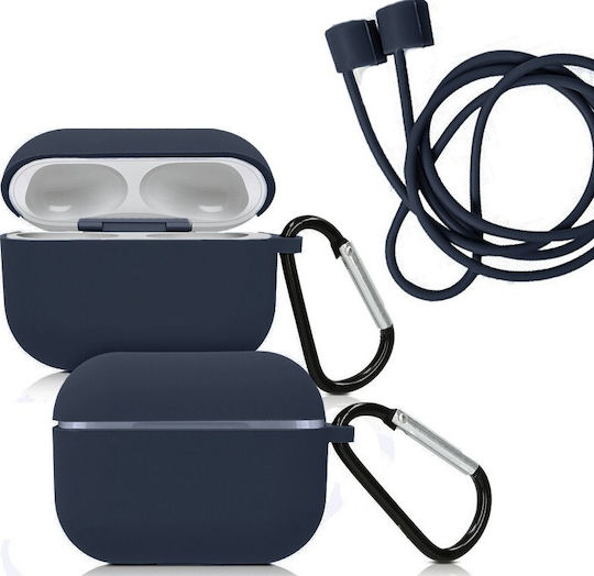 Soft Set with Keychain Blue for Apple AirPods Pro