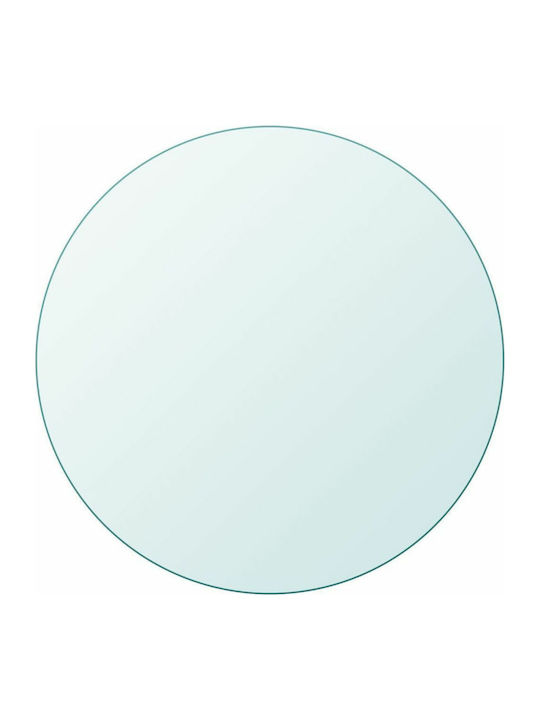 vidaXL Round Glass Table Surface Transparent 70x70cm