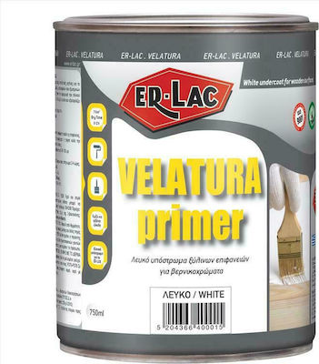 ER-LAC Velatura Substrat alb pentru vopsele de lac Potrivit pentru Lemn 0.75lt