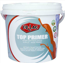 ER-LAC Top Primer Υδατοδιάλυτο Αστάρι Ακρυλικής Βάσης Suitable for Plasterboard / Construction Materials / Masonry 0.75lt