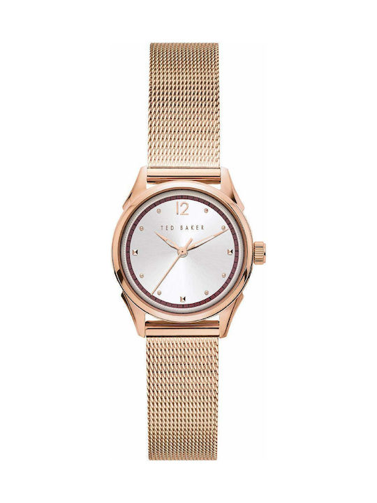 Ted Baker Luchiaa Women's Watch with Pink Gold Metal Bracelet