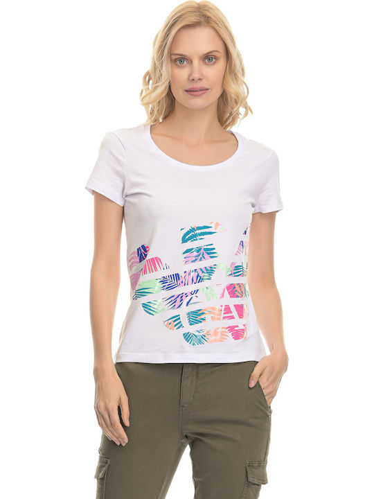 Emporio Armani Women's T-shirt Floral White