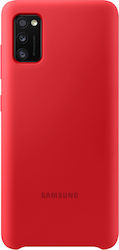 Samsung Silicone Umschlag Rückseite Silikon Rot (Galaxy A41) EF-PA415TREGEU