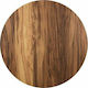 HomeMarkt Round Table Surface made of Solid Wood Wooden 60x60x1.2cm HM5735.09 1pcs