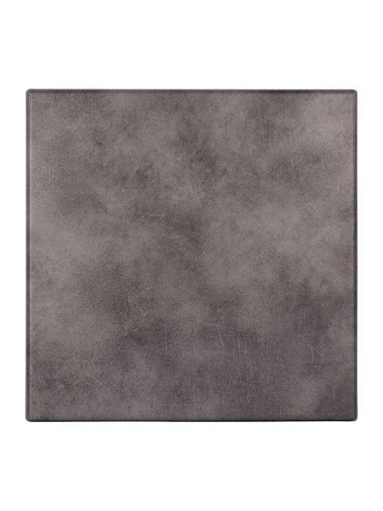 HomeMarkt Square Werzalit Table Surface Gray 80...