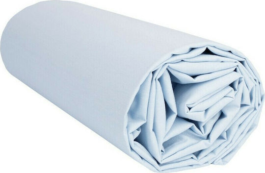 Bebecor Fitted Light Blue Baby Sheets 70x140cm