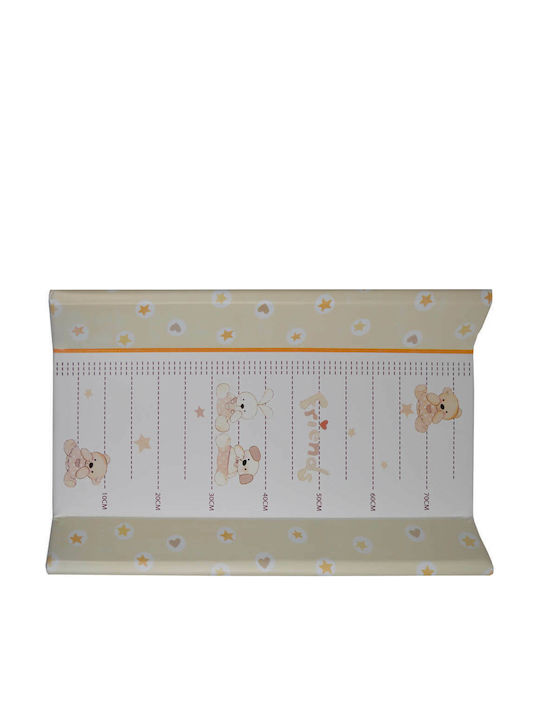 Bebe Stars Hard Changing Pad Happy Teddy Bear din Plastic Bej 50x80cm