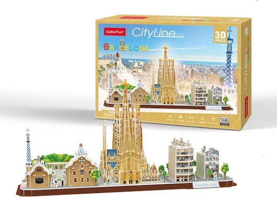 Barcelona City Line Puzzle 3D 186 Teile