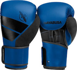Hayabusa S4 Боксови ръкавици за състезание Син Син