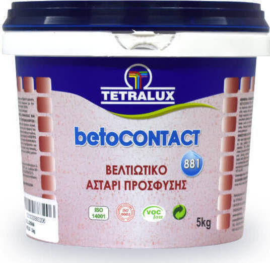 Tetralux Betocontact Red Wild Βελτιωτικό Αστάρι Πρόσφυσης Κατάλληλο για Δομικά Υλικά 5kg