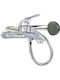 IOS Mixing Bathtub Shower Faucet Complete Set Silver