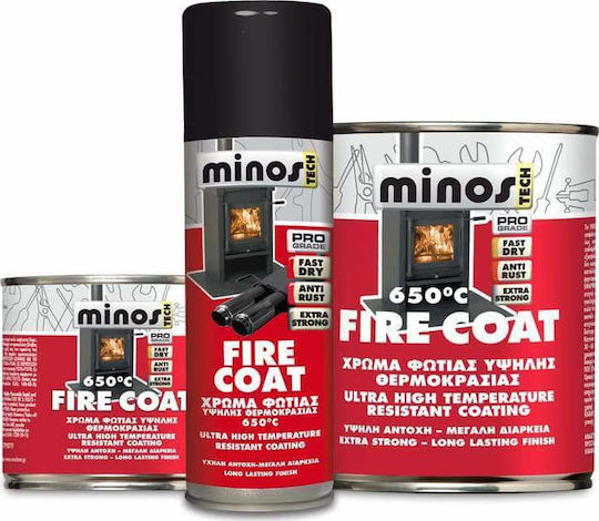 Mercola Цвят на лака Висока температура Разтворимо Fire Coat 650⁰C 0.75лт Silver
