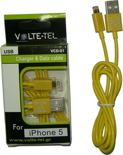 Volte-Tel USB to Lightning Cable Κίτρινο 1m (8108822)