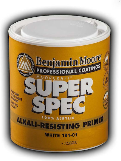 Benjamin Moore 181 Super Spec Αστάρι Λευκό Κατάλληλο για Δομικά Υλικά / Τοιχοποιία 1lt