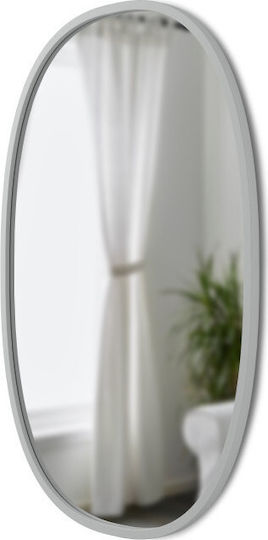 Umbra Hub Oglindă de Perete Ovală cu Gri Ramă din Plastic 91.4x61cm 1buc