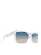 Spy Sundowner Men's Sunglasses with White Horn-Rimmed Frame and Multicolour Gradient Lens