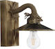 Heronia Vintage Lamp Wall with Socket E27 Bronze 18x20x20cm